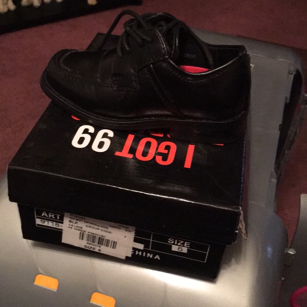 Good fellas dress shoes toddler size 6c Black